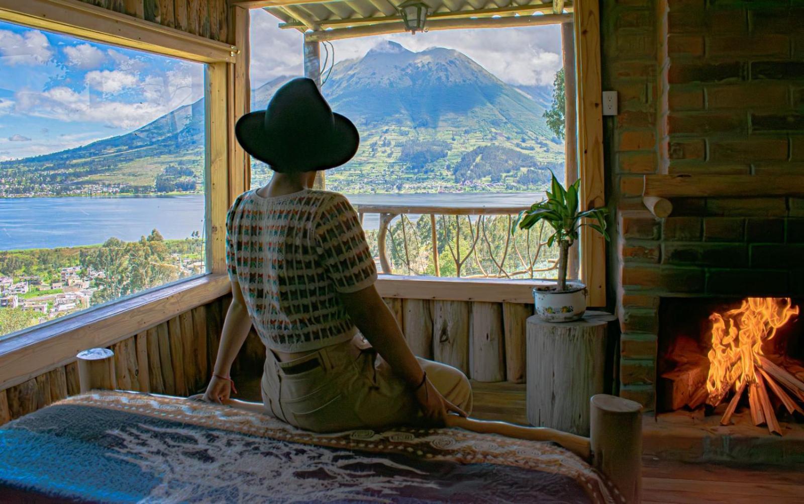 Cabanas Y Glampings Balcon Del Lago Otavalo Luaran gambar